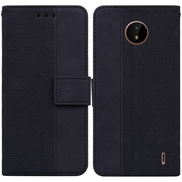 Geometric Embossed Leather Phone Case, For Nokia 1.3, For Nokia 5.3, For Nokia 5.4, For Nokia C20 / C10, For Nokia G300, For Nokia XR20, For Nokia 1.4, For Nokia 2.4