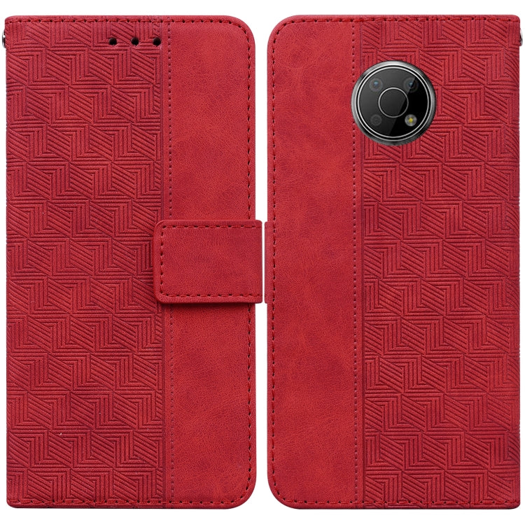 Geometric Embossed Leather Phone Case, For Nokia 1.3, For Nokia 5.3, For Nokia 5.4, For Nokia C20 / C10, For Nokia G300, For Nokia XR20, For Nokia 1.4, For Nokia 2.4