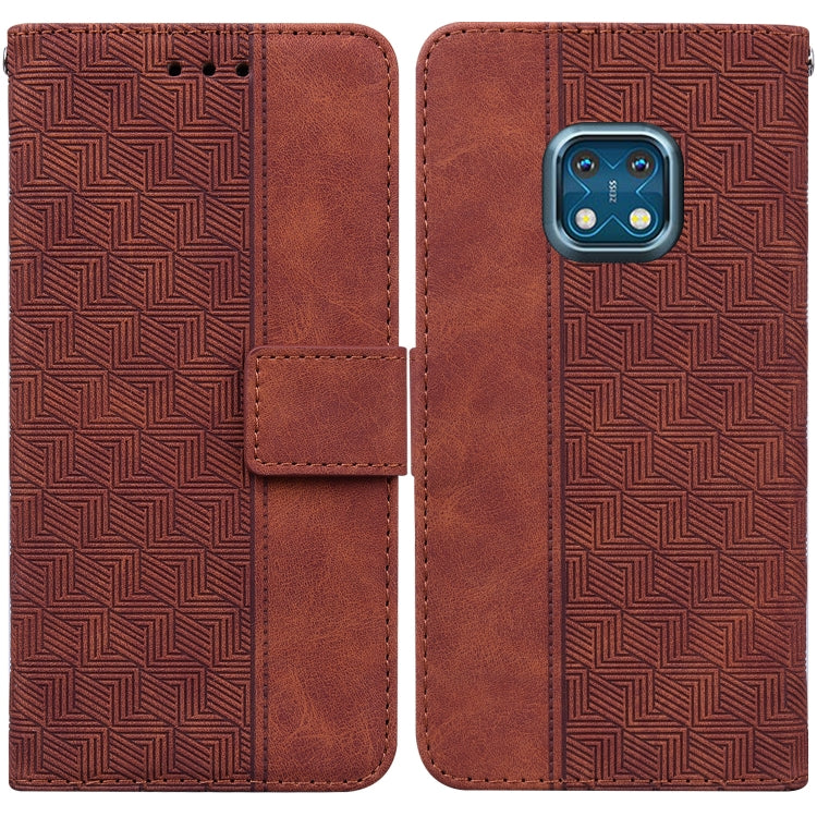 Geometric Embossed Leather Phone Case, For Nokia 1.3, For Nokia 5.3, For Nokia 5.4, For Nokia C20 / C10, For Nokia G300, For Nokia XR20, For Nokia 1.4, For Nokia 2.4