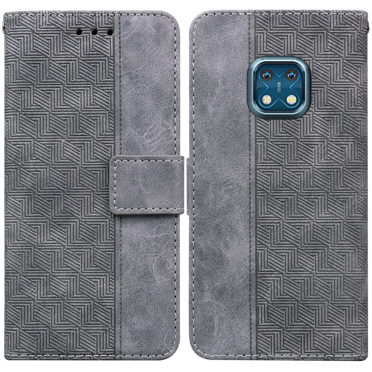 Geometric Embossed Leather Phone Case, For Nokia 1.3, For Nokia 5.3, For Nokia 5.4, For Nokia C20 / C10, For Nokia G300, For Nokia XR20, For Nokia 1.4, For Nokia 2.4