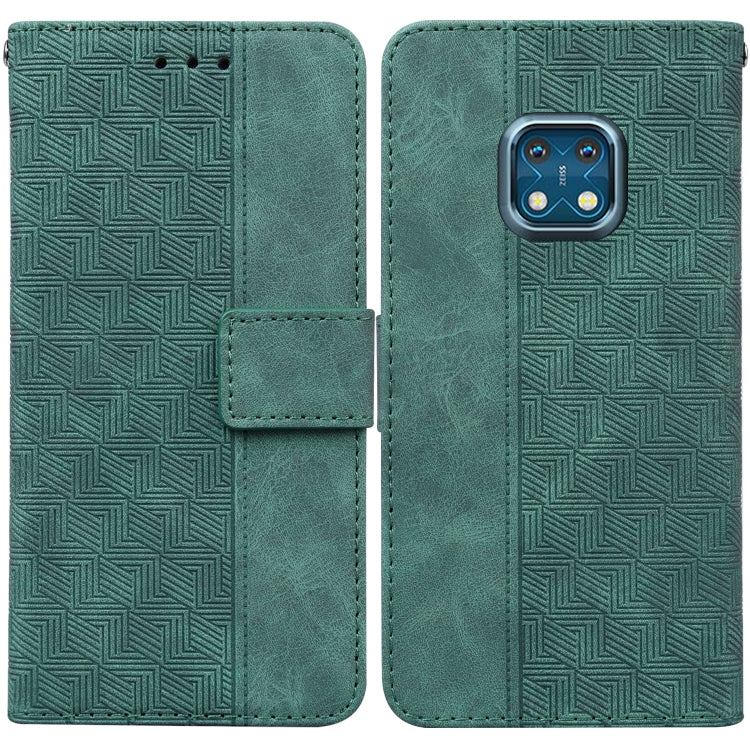 Geometric Embossed Leather Phone Case, For Nokia 1.3, For Nokia 5.3, For Nokia 5.4, For Nokia C20 / C10, For Nokia G300, For Nokia XR20, For Nokia 1.4, For Nokia 2.4