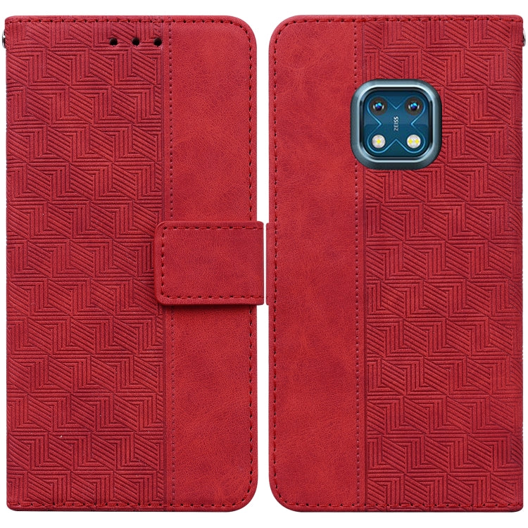 Geometric Embossed Leather Phone Case, For Nokia 1.3, For Nokia 5.3, For Nokia 5.4, For Nokia C20 / C10, For Nokia G300, For Nokia XR20, For Nokia 1.4, For Nokia 2.4