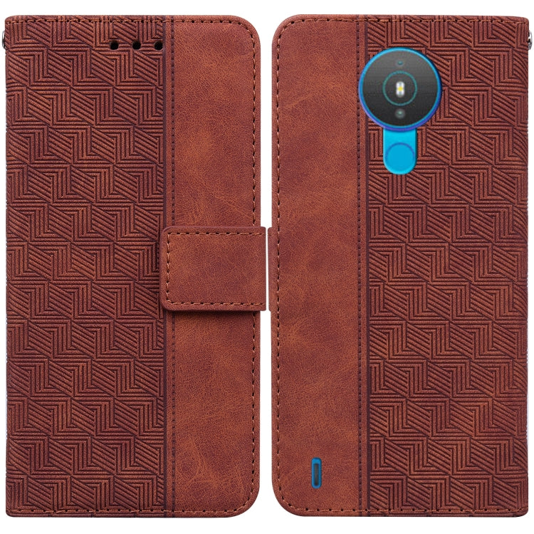Geometric Embossed Leather Phone Case, For Nokia 1.3, For Nokia 5.3, For Nokia 5.4, For Nokia C20 / C10, For Nokia G300, For Nokia XR20, For Nokia 1.4, For Nokia 2.4
