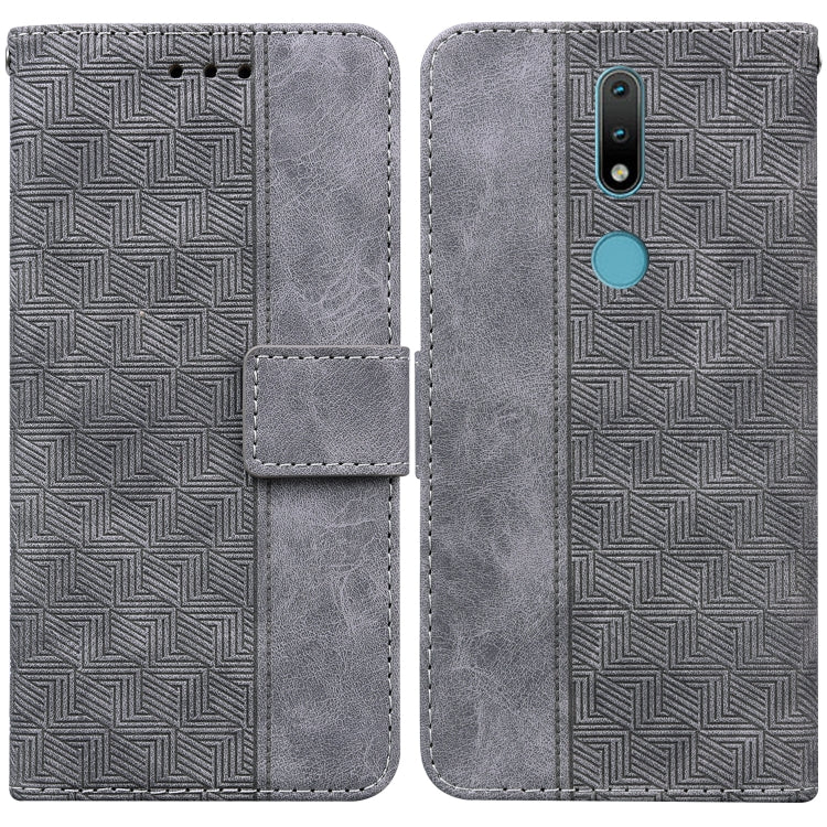 Geometric Embossed Leather Phone Case, For Nokia 1.3, For Nokia 5.3, For Nokia 5.4, For Nokia C20 / C10, For Nokia G300, For Nokia XR20, For Nokia 1.4, For Nokia 2.4