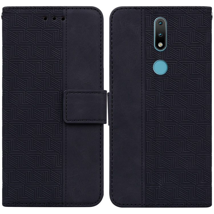 Geometric Embossed Leather Phone Case, For Nokia 1.3, For Nokia 5.3, For Nokia 5.4, For Nokia C20 / C10, For Nokia G300, For Nokia XR20, For Nokia 1.4, For Nokia 2.4