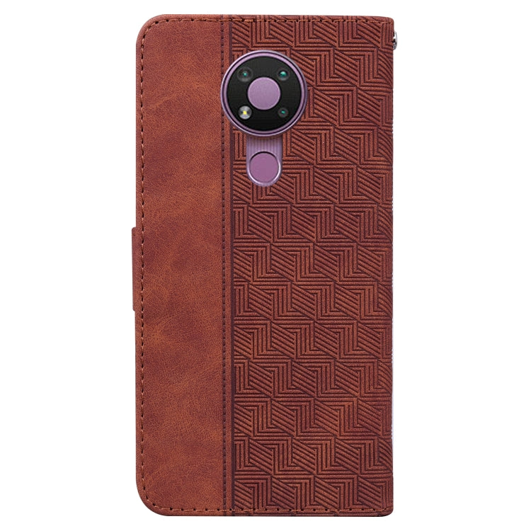 Geometric Embossed Leather Phone Case, For Nokia 3.4, For Nokia 6.2 / 7.2, For Nokia G10 / G20, For Nokia G11 / G21, For Nokia X10 / X20