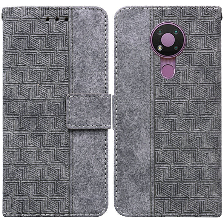 Geometric Embossed Leather Phone Case, For Nokia 3.4, For Nokia 6.2 / 7.2, For Nokia G10 / G20, For Nokia G11 / G21, For Nokia X10 / X20