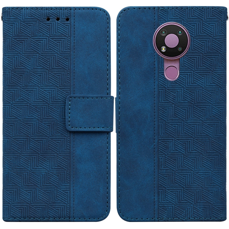 Geometric Embossed Leather Phone Case, For Nokia 3.4, For Nokia 6.2 / 7.2, For Nokia G10 / G20, For Nokia G11 / G21, For Nokia X10 / X20