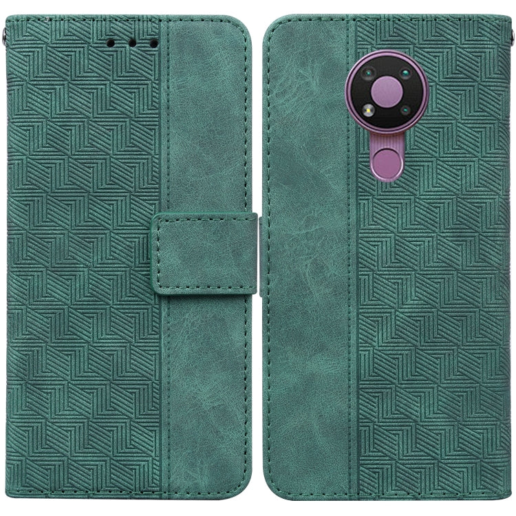 Geometric Embossed Leather Phone Case, For Nokia 3.4, For Nokia 6.2 / 7.2, For Nokia G10 / G20, For Nokia G11 / G21, For Nokia X10 / X20