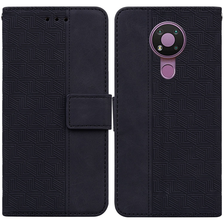 Geometric Embossed Leather Phone Case, For Nokia 3.4, For Nokia 6.2 / 7.2, For Nokia G10 / G20, For Nokia G11 / G21, For Nokia X10 / X20
