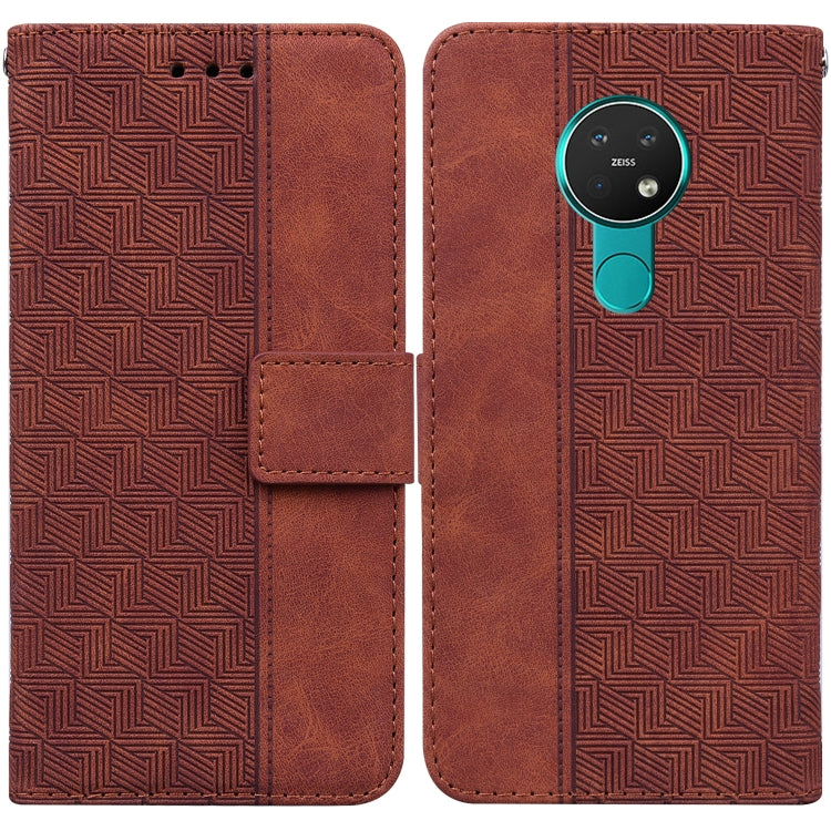 Geometric Embossed Leather Phone Case, For Nokia 3.4, For Nokia 6.2 / 7.2, For Nokia G10 / G20, For Nokia G11 / G21, For Nokia X10 / X20