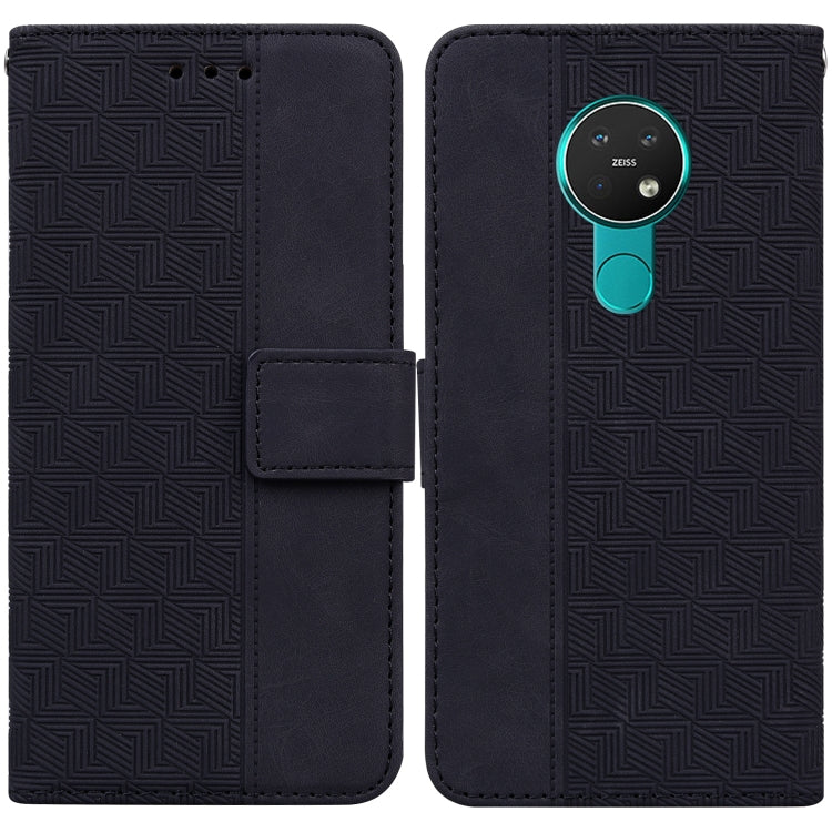 Geometric Embossed Leather Phone Case, For Nokia 3.4, For Nokia 6.2 / 7.2, For Nokia G10 / G20, For Nokia G11 / G21, For Nokia X10 / X20