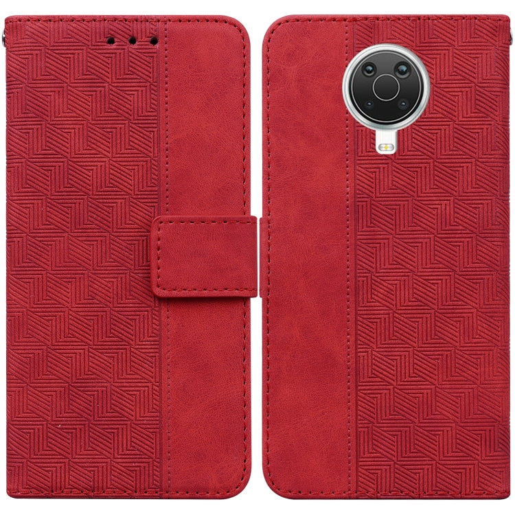 Geometric Embossed Leather Phone Case, For Nokia 3.4, For Nokia 6.2 / 7.2, For Nokia G10 / G20, For Nokia G11 / G21, For Nokia X10 / X20