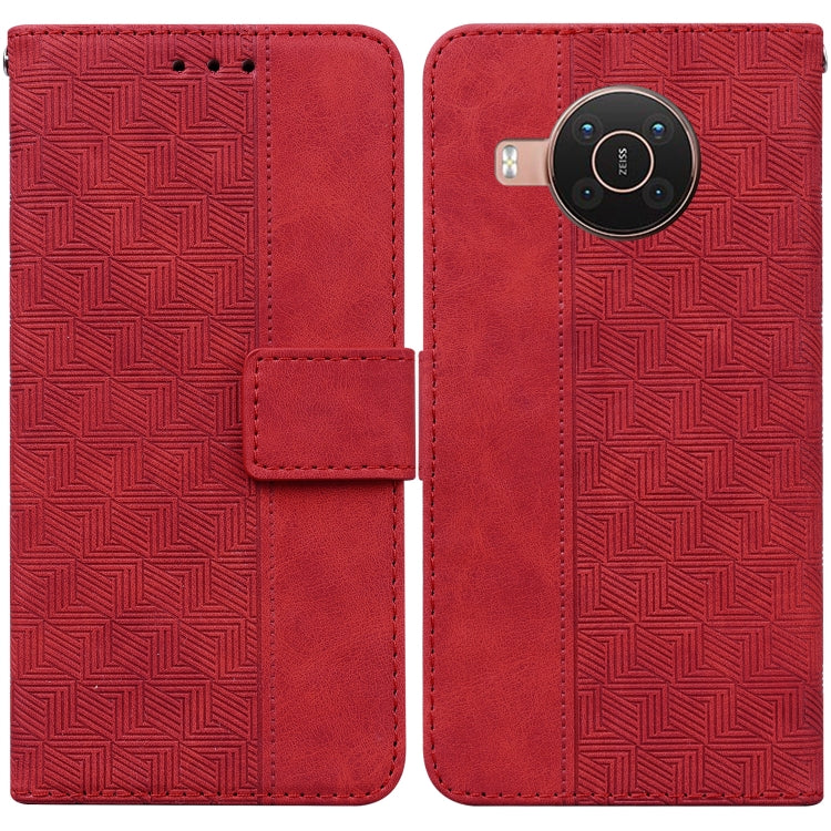 Geometric Embossed Leather Phone Case, For Nokia 3.4, For Nokia 6.2 / 7.2, For Nokia G10 / G20, For Nokia G11 / G21, For Nokia X10 / X20