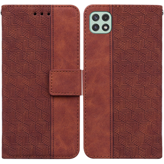 Geometric Embossed Leather Phone Case, For Samsung Galaxy A22 5G, For Samsung Galaxy A03 164mm, For Samsung Galaxy A03 166mm, For Samsung Galaxy A03 Core, For Samsung Galaxy A10 / M10, For Samsung Galaxy A10e / A20e, For Samsung Galaxy A13 4G          ...