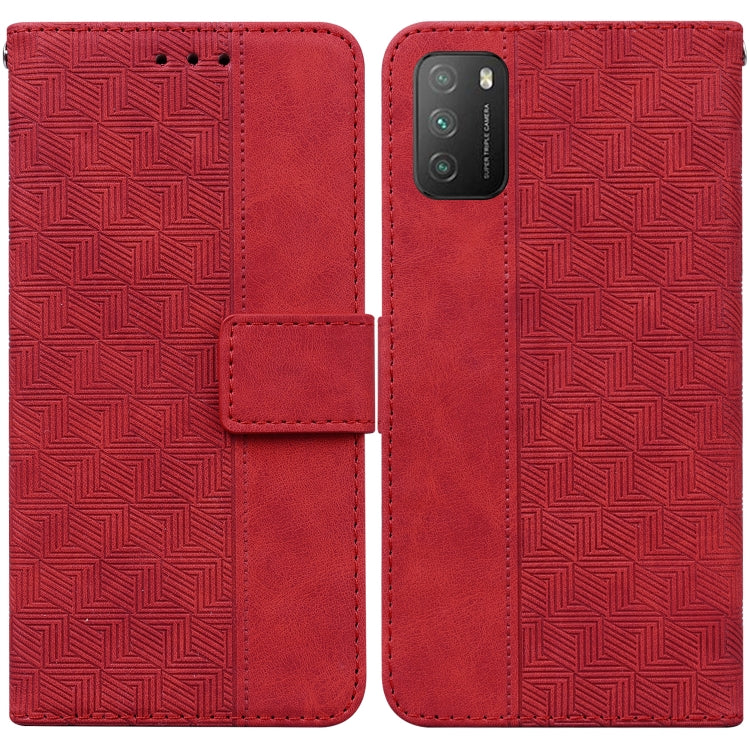 Geometric Embossed Leather Phone Case, For Xiaomi 12 / 12X, For Xiaomi 12 Pro, For Xiaomi Mi 10T Lite 5G, For Xiaomi Mi 10T Pro 5G / 10T 5G, For Xiaomi Poco M3 / Redmi 9 Power, For Xiaomi Poco M4 Pro, For Xiaomi Poco X3 NFC / Poco X3                   ...
