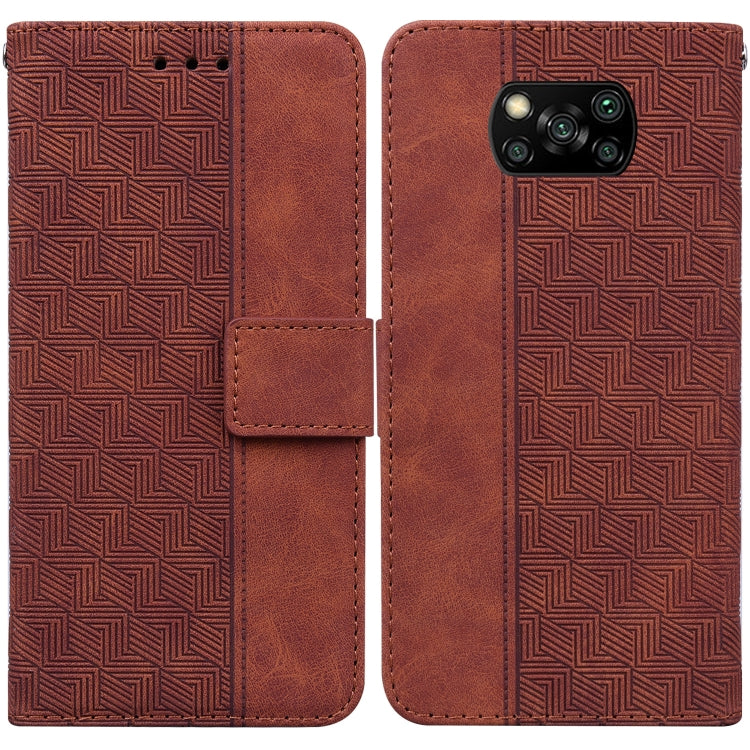 Geometric Embossed Leather Phone Case, For Xiaomi 12 / 12X, For Xiaomi 12 Pro, For Xiaomi Mi 10T Lite 5G, For Xiaomi Mi 10T Pro 5G / 10T 5G, For Xiaomi Poco M3 / Redmi 9 Power, For Xiaomi Poco M4 Pro, For Xiaomi Poco X3 NFC / Poco X3                   ...