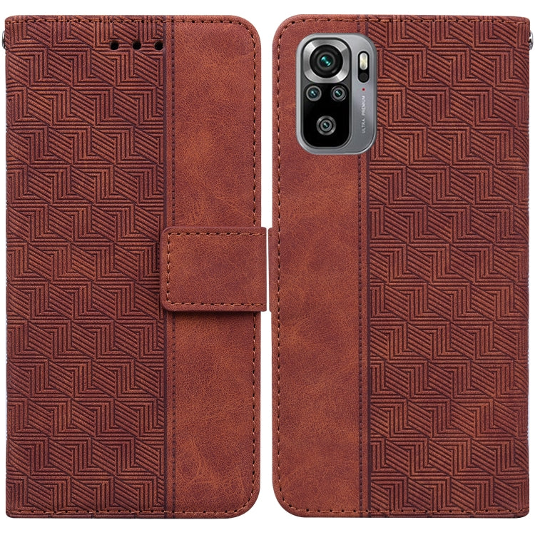 Geometric Embossed Leather Phone Case, For Xiaomi Redmi Note 9T / Note 9 5G, For Xiaomi Redmi Note 10 4G / Note 10S, For Xiaomi Redmi 8 / 8A, For Xiaomi Redmi 9 / 9 Prime / Poco M2, For Xiaomi Redmi 9A, For Xiaomi Redmi 9C, For Xiaomi Redmi 10 / 10 Pri...
