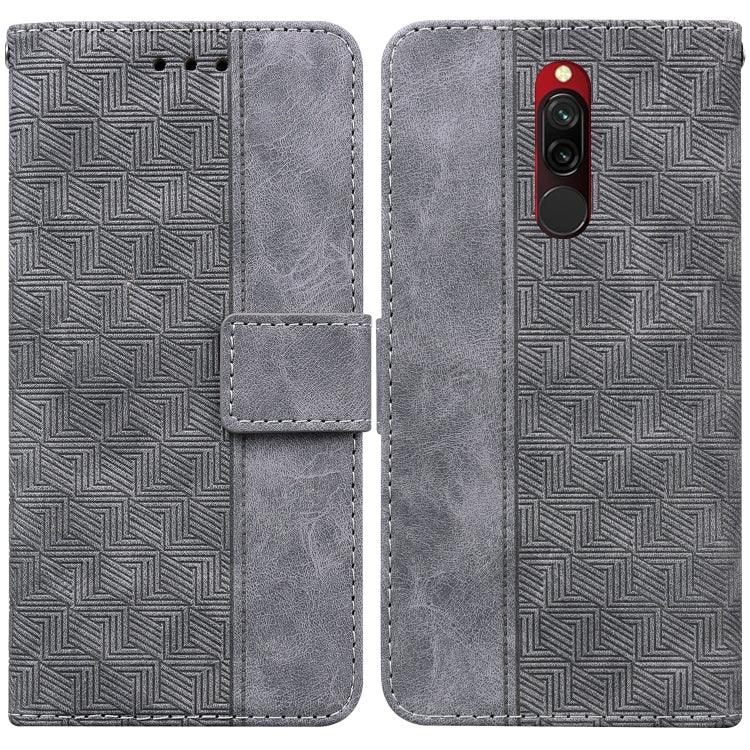 Geometric Embossed Leather Phone Case, For Xiaomi Redmi Note 9T / Note 9 5G, For Xiaomi Redmi Note 10 4G / Note 10S, For Xiaomi Redmi 8 / 8A, For Xiaomi Redmi 9 / 9 Prime / Poco M2, For Xiaomi Redmi 9A, For Xiaomi Redmi 9C, For Xiaomi Redmi 10 / 10 Pri...
