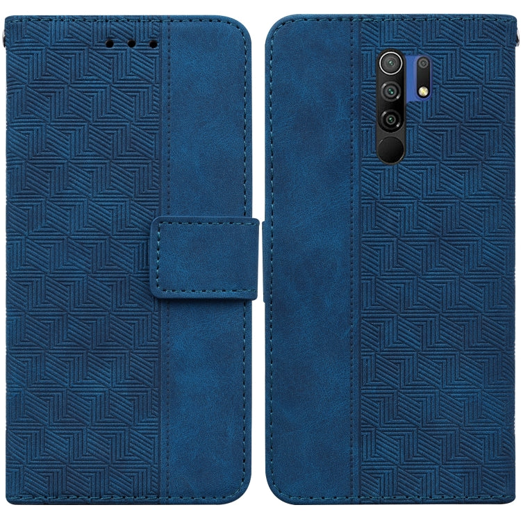 Geometric Embossed Leather Phone Case, For Xiaomi Redmi Note 9T / Note 9 5G, For Xiaomi Redmi Note 10 4G / Note 10S, For Xiaomi Redmi 8 / 8A, For Xiaomi Redmi 9 / 9 Prime / Poco M2, For Xiaomi Redmi 9A, For Xiaomi Redmi 9C, For Xiaomi Redmi 10 / 10 Pri...
