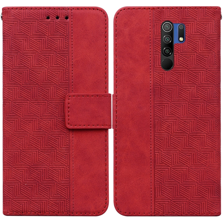 Geometric Embossed Leather Phone Case, For Xiaomi Redmi Note 9T / Note 9 5G, For Xiaomi Redmi Note 10 4G / Note 10S, For Xiaomi Redmi 8 / 8A, For Xiaomi Redmi 9 / 9 Prime / Poco M2, For Xiaomi Redmi 9A, For Xiaomi Redmi 9C, For Xiaomi Redmi 10 / 10 Pri...