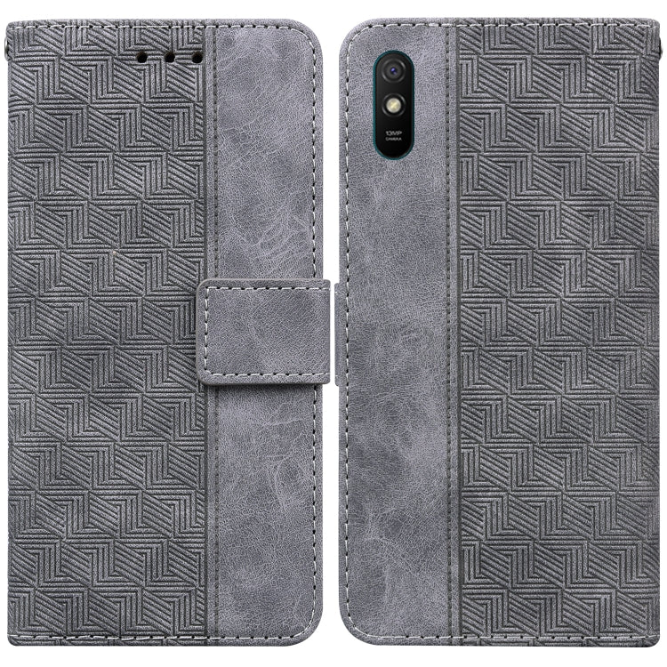 Geometric Embossed Leather Phone Case, For Xiaomi Redmi Note 9T / Note 9 5G, For Xiaomi Redmi Note 10 4G / Note 10S, For Xiaomi Redmi 8 / 8A, For Xiaomi Redmi 9 / 9 Prime / Poco M2, For Xiaomi Redmi 9A, For Xiaomi Redmi 9C, For Xiaomi Redmi 10 / 10 Pri...