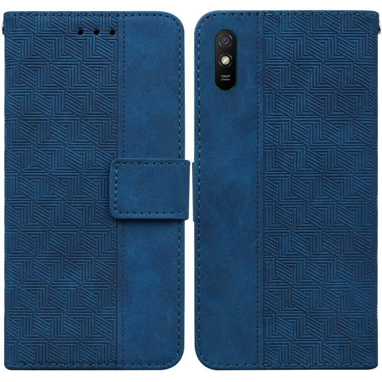 Geometric Embossed Leather Phone Case, For Xiaomi Redmi Note 9T / Note 9 5G, For Xiaomi Redmi Note 10 4G / Note 10S, For Xiaomi Redmi 8 / 8A, For Xiaomi Redmi 9 / 9 Prime / Poco M2, For Xiaomi Redmi 9A, For Xiaomi Redmi 9C, For Xiaomi Redmi 10 / 10 Pri...