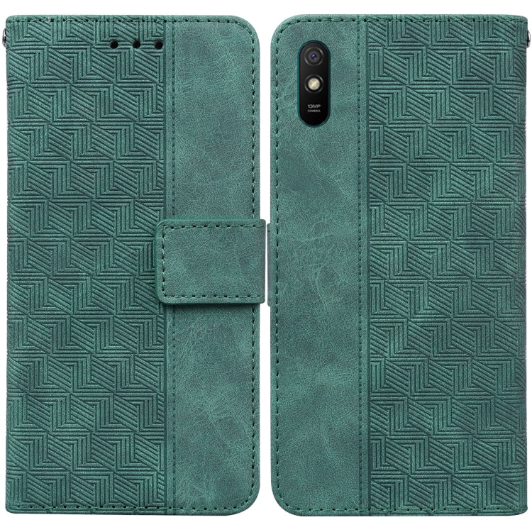 Geometric Embossed Leather Phone Case, For Xiaomi Redmi Note 9T / Note 9 5G, For Xiaomi Redmi Note 10 4G / Note 10S, For Xiaomi Redmi 8 / 8A, For Xiaomi Redmi 9 / 9 Prime / Poco M2, For Xiaomi Redmi 9A, For Xiaomi Redmi 9C, For Xiaomi Redmi 10 / 10 Pri...