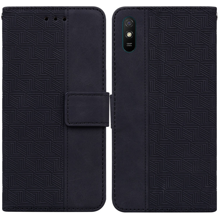Geometric Embossed Leather Phone Case, For Xiaomi Redmi Note 9T / Note 9 5G, For Xiaomi Redmi Note 10 4G / Note 10S, For Xiaomi Redmi 8 / 8A, For Xiaomi Redmi 9 / 9 Prime / Poco M2, For Xiaomi Redmi 9A, For Xiaomi Redmi 9C, For Xiaomi Redmi 10 / 10 Pri...