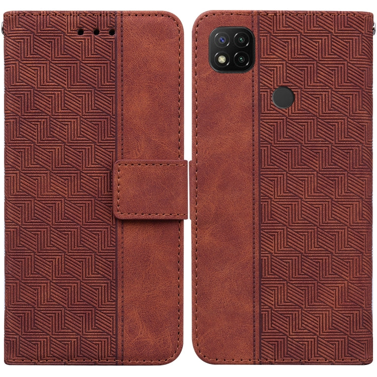 Geometric Embossed Leather Phone Case, For Xiaomi Redmi Note 9T / Note 9 5G, For Xiaomi Redmi Note 10 4G / Note 10S, For Xiaomi Redmi 8 / 8A, For Xiaomi Redmi 9 / 9 Prime / Poco M2, For Xiaomi Redmi 9A, For Xiaomi Redmi 9C, For Xiaomi Redmi 10 / 10 Pri...