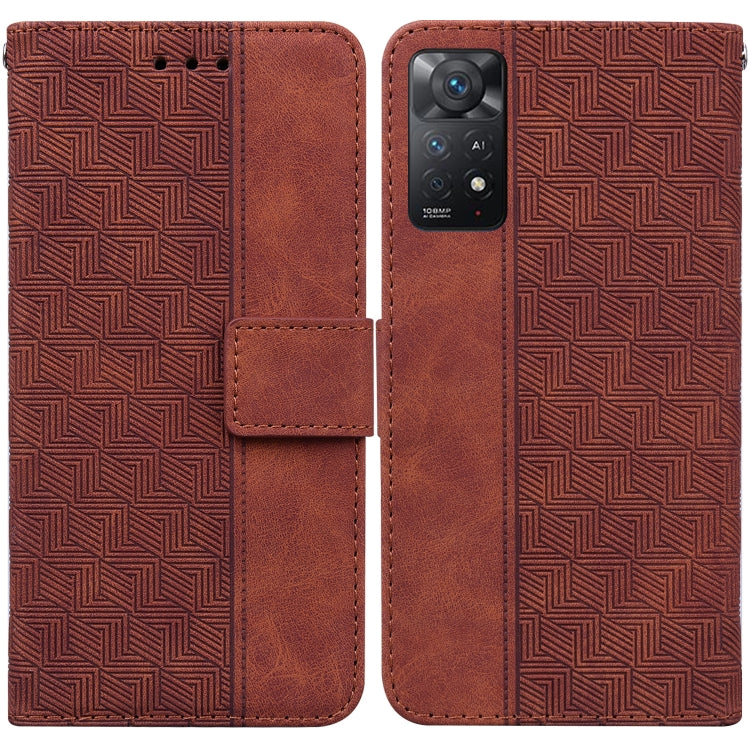 Geometric Embossed Leather Phone Case, For Xiaomi Redmi Note 10 Lite, For Xiaomi Redmi Note 11 Pro 5G / 4G Foreign Version, For Xiaomi Redmi Note 11 / Note 11S, For Xiaomi Redmi 10C, For Xiaomi Redmi K40S, For Xiaomi Mi 11, For Xiaomi Mi 11 Pro        ...