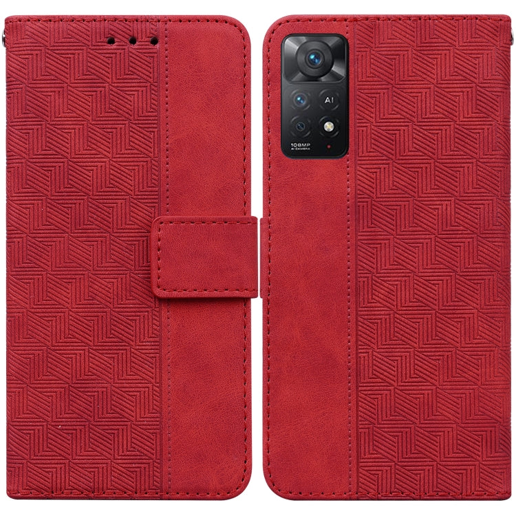 Geometric Embossed Leather Phone Case, For Xiaomi Redmi Note 10 Lite, For Xiaomi Redmi Note 11 Pro 5G / 4G Foreign Version, For Xiaomi Redmi Note 11 / Note 11S, For Xiaomi Redmi 10C, For Xiaomi Redmi K40S, For Xiaomi Mi 11, For Xiaomi Mi 11 Pro        ...