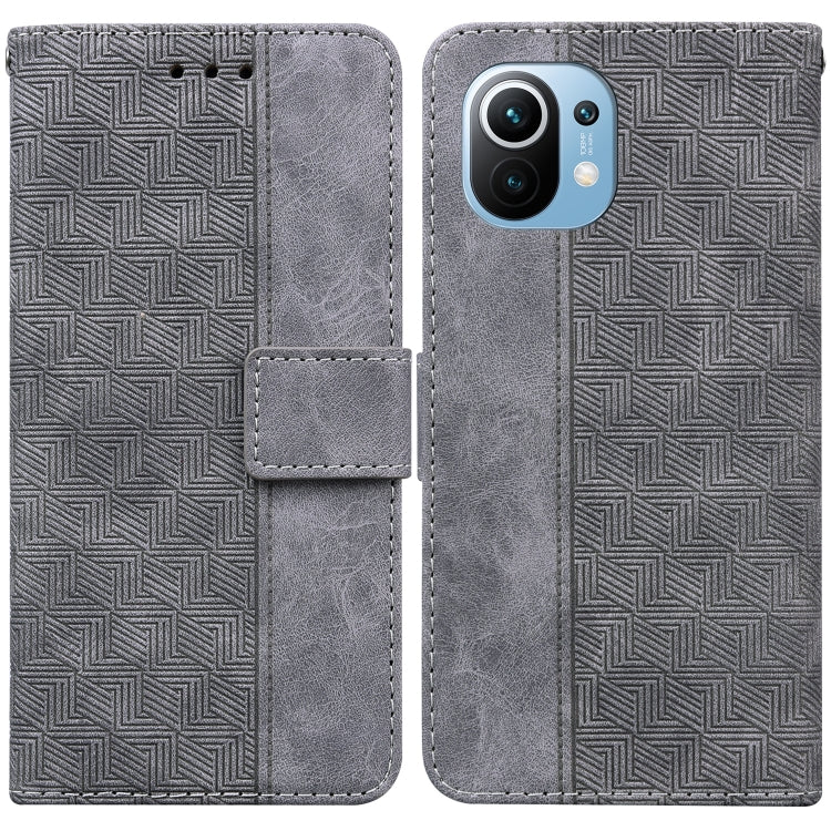 Geometric Embossed Leather Phone Case, For Xiaomi Redmi Note 10 Lite, For Xiaomi Redmi Note 11 Pro 5G / 4G Foreign Version, For Xiaomi Redmi Note 11 / Note 11S, For Xiaomi Redmi 10C, For Xiaomi Redmi K40S, For Xiaomi Mi 11, For Xiaomi Mi 11 Pro        ...