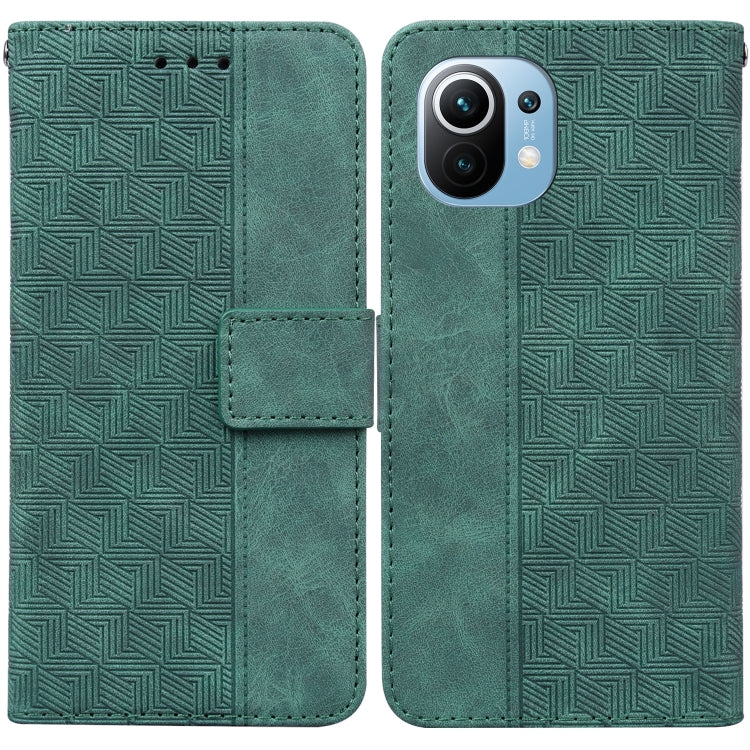 Geometric Embossed Leather Phone Case, For Xiaomi Redmi Note 10 Lite, For Xiaomi Redmi Note 11 Pro 5G / 4G Foreign Version, For Xiaomi Redmi Note 11 / Note 11S, For Xiaomi Redmi 10C, For Xiaomi Redmi K40S, For Xiaomi Mi 11, For Xiaomi Mi 11 Pro        ...