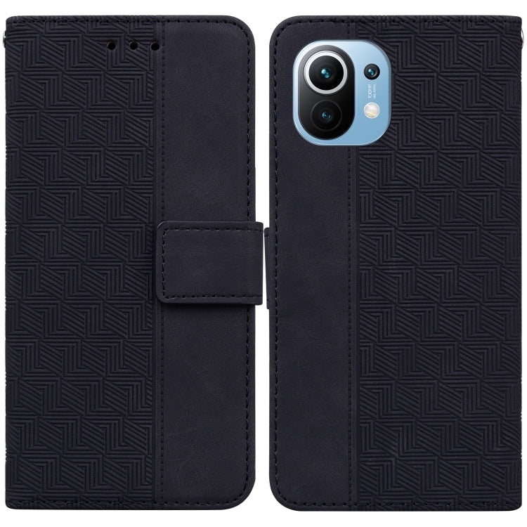 Geometric Embossed Leather Phone Case, For Xiaomi Redmi Note 10 Lite, For Xiaomi Redmi Note 11 Pro 5G / 4G Foreign Version, For Xiaomi Redmi Note 11 / Note 11S, For Xiaomi Redmi 10C, For Xiaomi Redmi K40S, For Xiaomi Mi 11, For Xiaomi Mi 11 Pro        ...