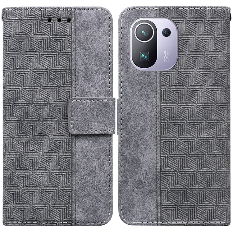 Geometric Embossed Leather Phone Case, For Xiaomi Redmi Note 10 Lite, For Xiaomi Redmi Note 11 Pro 5G / 4G Foreign Version, For Xiaomi Redmi Note 11 / Note 11S, For Xiaomi Redmi 10C, For Xiaomi Redmi K40S, For Xiaomi Mi 11, For Xiaomi Mi 11 Pro        ...