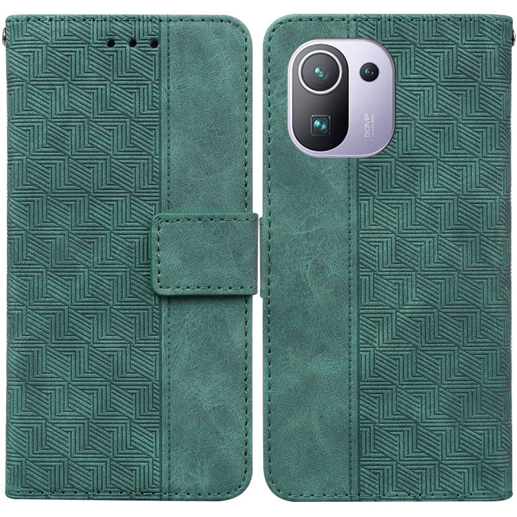 Geometric Embossed Leather Phone Case, For Xiaomi Redmi Note 10 Lite, For Xiaomi Redmi Note 11 Pro 5G / 4G Foreign Version, For Xiaomi Redmi Note 11 / Note 11S, For Xiaomi Redmi 10C, For Xiaomi Redmi K40S, For Xiaomi Mi 11, For Xiaomi Mi 11 Pro        ...