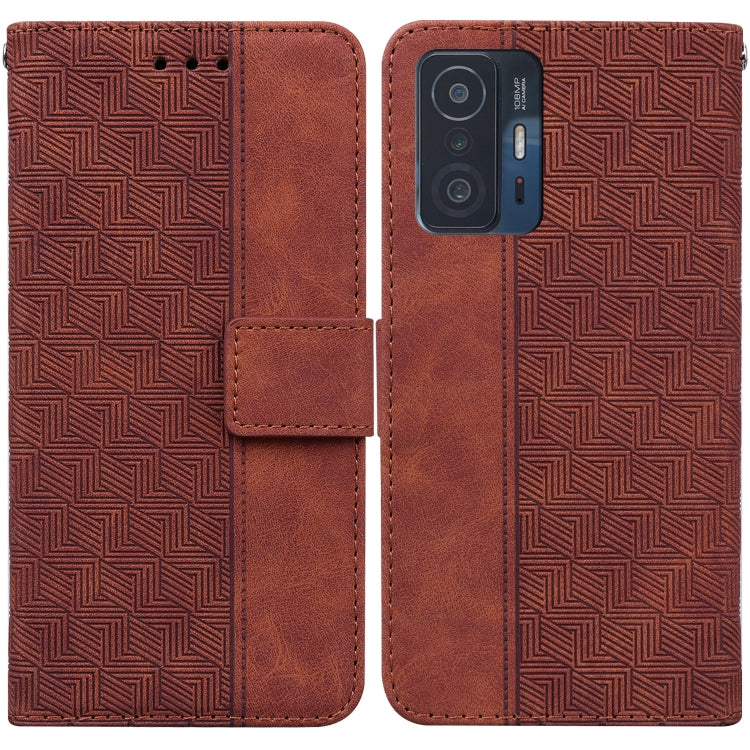 Geometric Embossed Leather Phone Case, For Xiaomi Redmi Note 10 Lite, For Xiaomi Redmi Note 11 Pro 5G / 4G Foreign Version, For Xiaomi Redmi Note 11 / Note 11S, For Xiaomi Redmi 10C, For Xiaomi Redmi K40S, For Xiaomi Mi 11, For Xiaomi Mi 11 Pro        ...