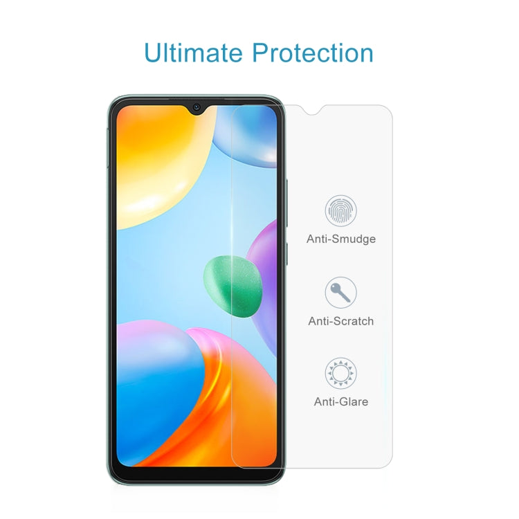 0.26mm 9H 2.5D Tempered Glass Film, For Xiaomi Redmi 10C / 10 India Version(1 PC)