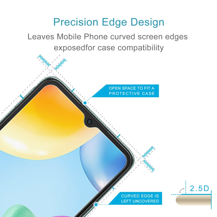 10 PCS 0.26mm 9H 2.5D Tempered Glass Film, For Xiaomi Redmi 10C / 10 India Version(10 PCS)