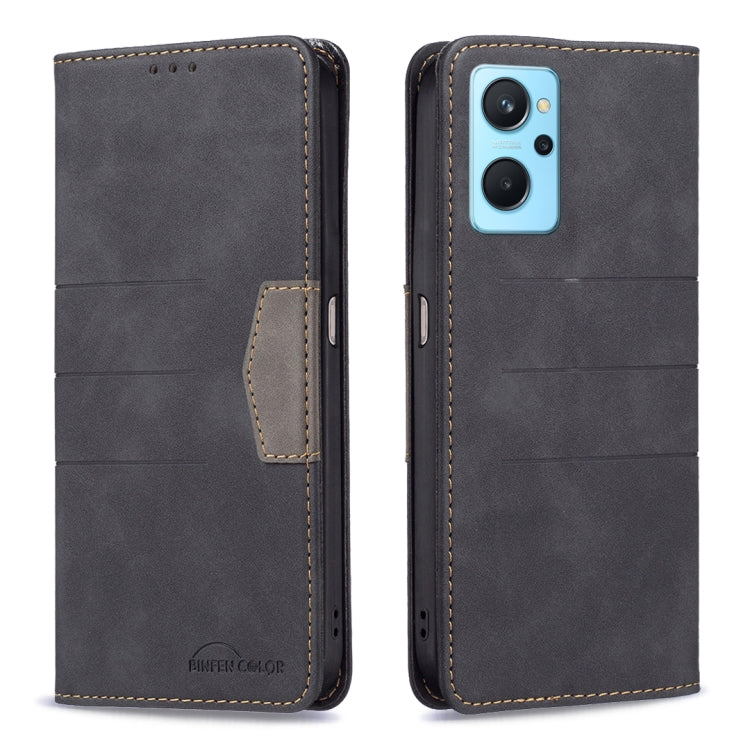 Magnetic Splicing Leather Phone Case, For OPPO Realme 9i / A36, For OPPO Realme 9 Pro, For OPPO Realme 9 Pro+