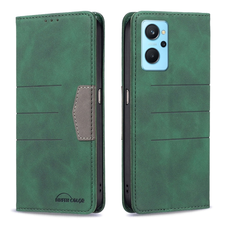 Magnetic Splicing Leather Phone Case, For OPPO Realme 9i / A36, For OPPO Realme 9 Pro, For OPPO Realme 9 Pro+