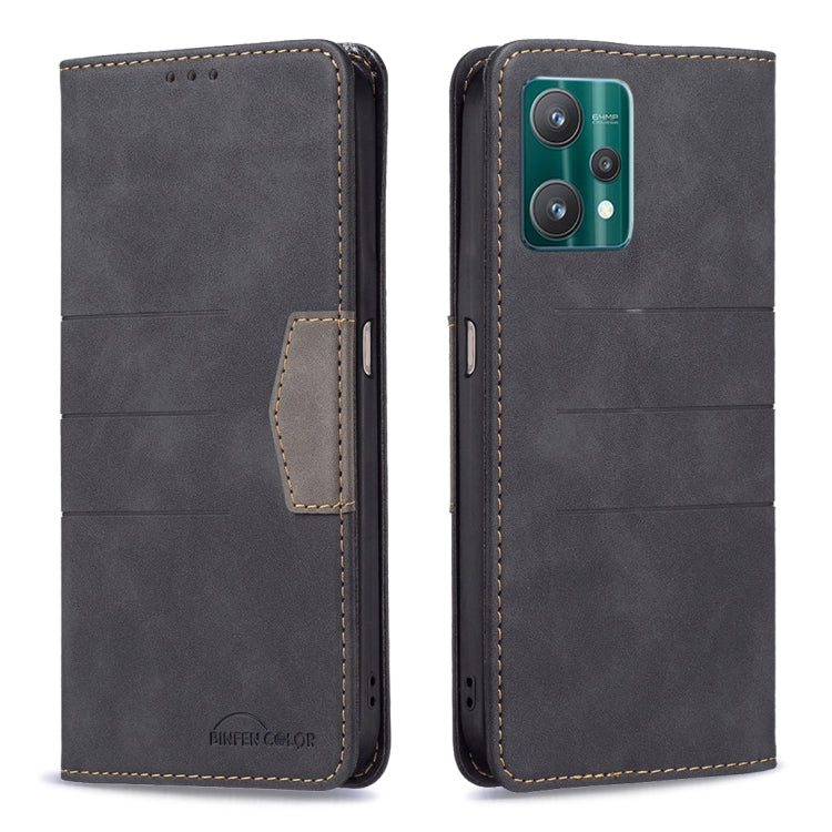 Magnetic Splicing Leather Phone Case, For OPPO Realme 9i / A36, For OPPO Realme 9 Pro, For OPPO Realme 9 Pro+