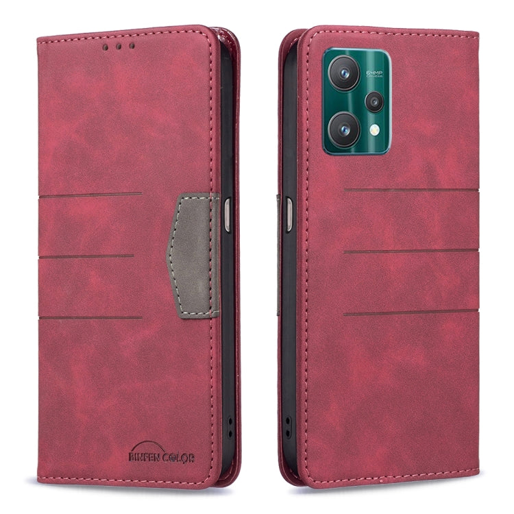 Magnetic Splicing Leather Phone Case, For OPPO Realme 9i / A36, For OPPO Realme 9 Pro, For OPPO Realme 9 Pro+
