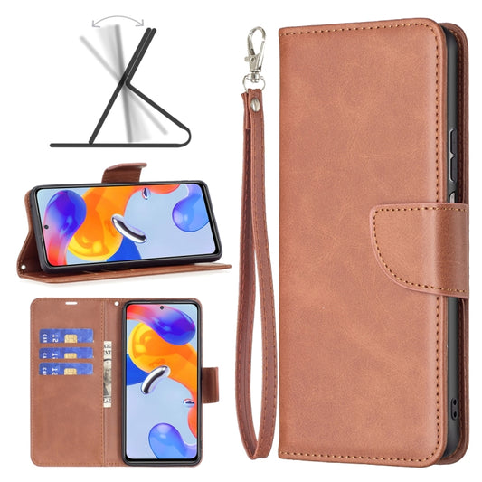Lambskin Texture Pure Color Horizontal Flip Leather Phone Case, For Xiaomi Redmi Note 11 Pro International Version
