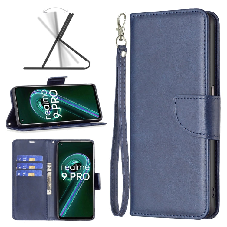 Retro Lambskin Texture Leather Phone Case, For OPPO Realme 9 Pro