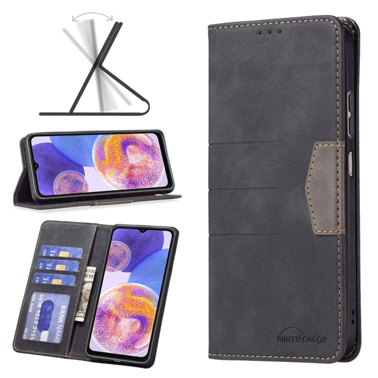 Magnetic Splicing Leather Phone Case, For Xiaomi Redmi Note 11 Global, For Samsung Galaxy A23 5G