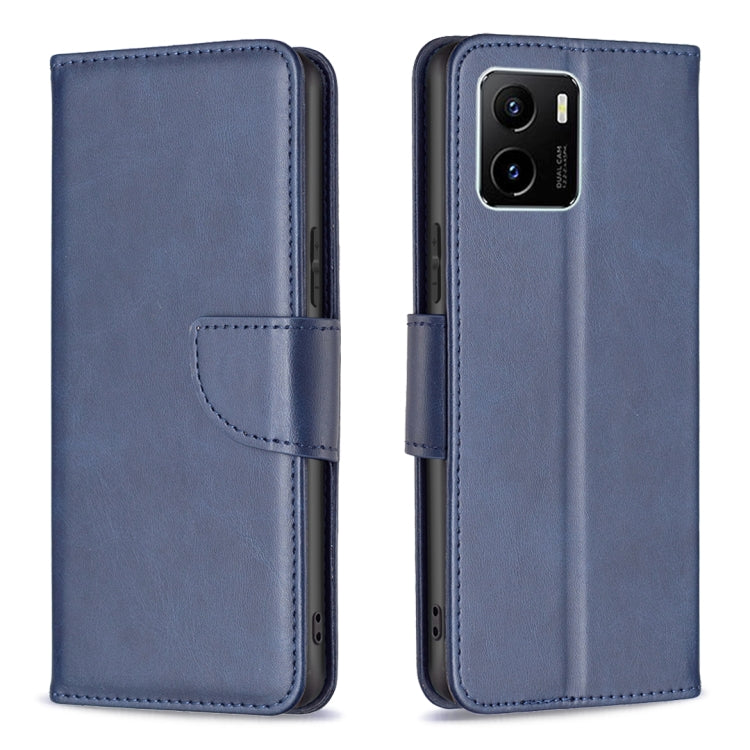 Lambskin Texture Pure Color Horizontal Flip Leather Phone Case, For vivo Y15s