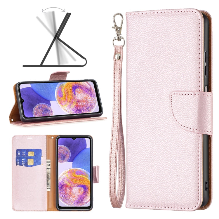 Litchi Texture Pure Color Leather Phone Case, For Xiaomi Redmi Note 11 Global, For Samsung Galaxy A23 5G