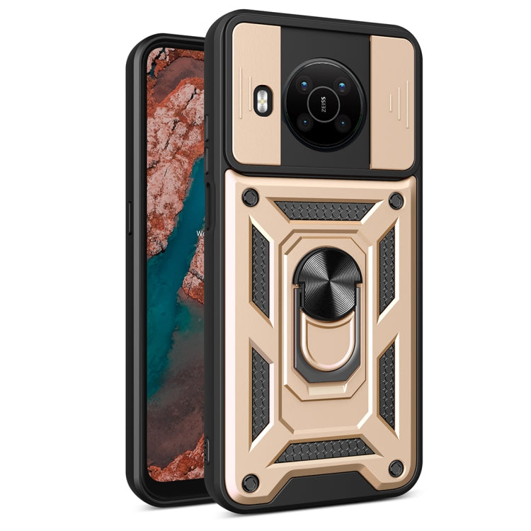 Sliding Camera Cover Design TPU + PC Protective Phone Case, For Nokia X100